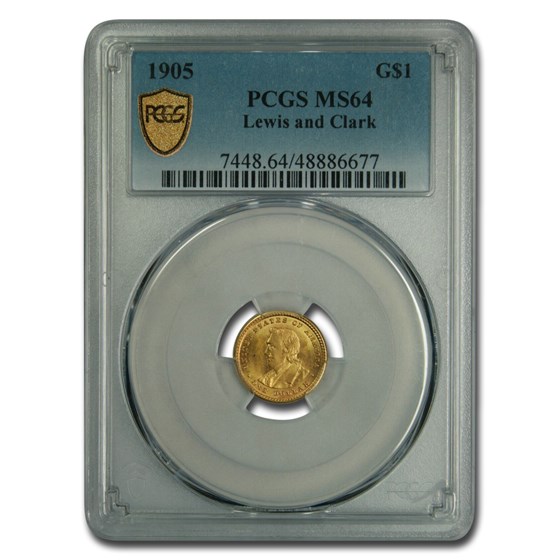 1905 Gold $1.00 Lewis & Clark MS-64 PCGS 1905 Gold $1.00 Lewis & Clark MS-64 PCGS